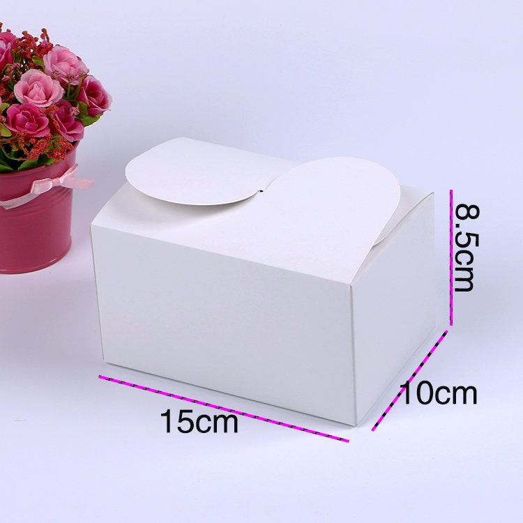 100 Kraft White Wedding Cake Favor Boxes Wedding Bridal Etsy Canada