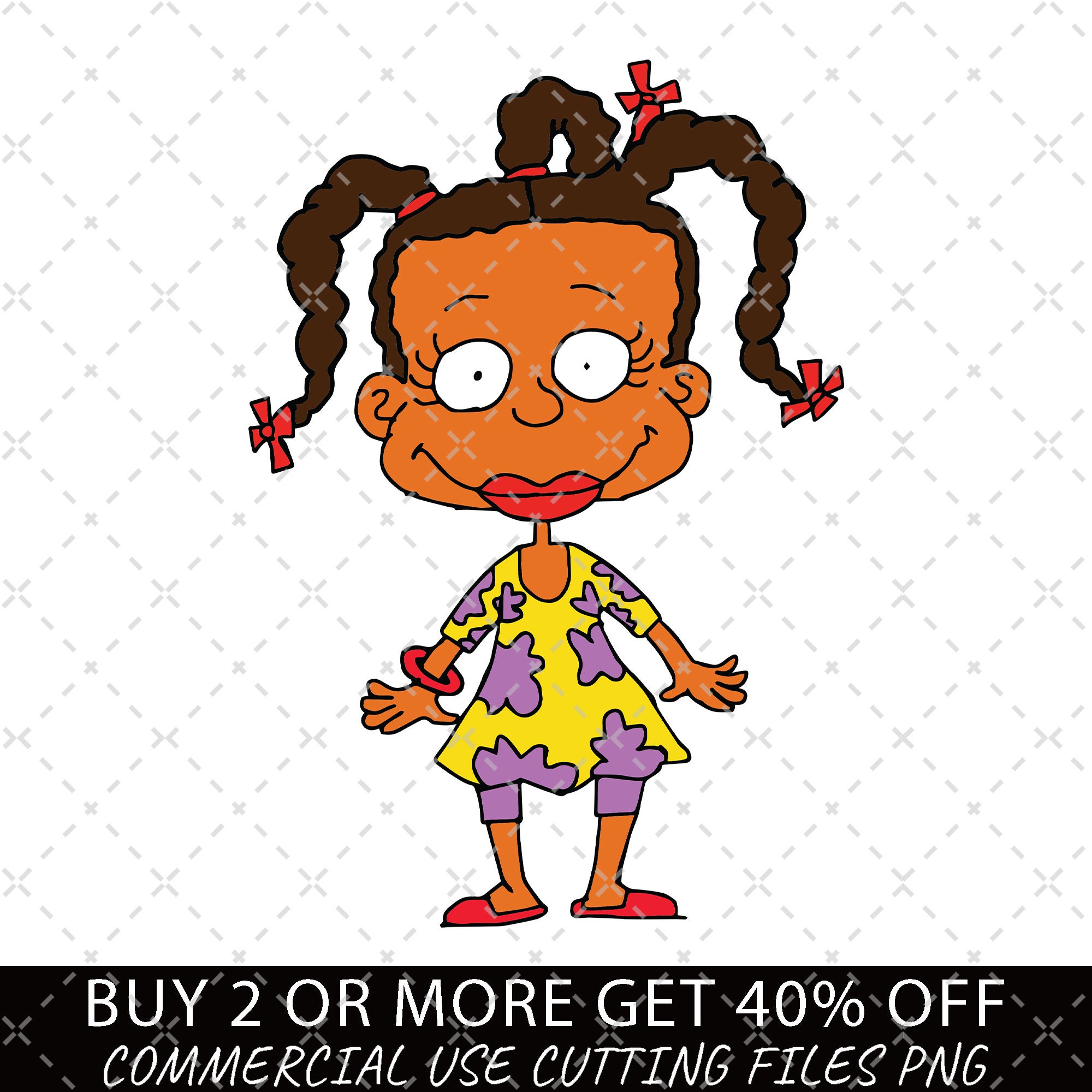 Melanin Afro American Rugrats Svg Layered Item, Clipart, Cricut ...