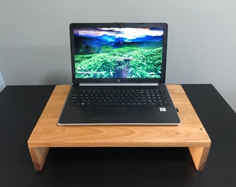 Custom Handcrafted Table Riser, Computer Stand, Tv Stand Available in Alder, Oak or Walnut