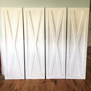 Rustic Wood Barn Door Shutters for Windows Farmhouse style window treatments image 5