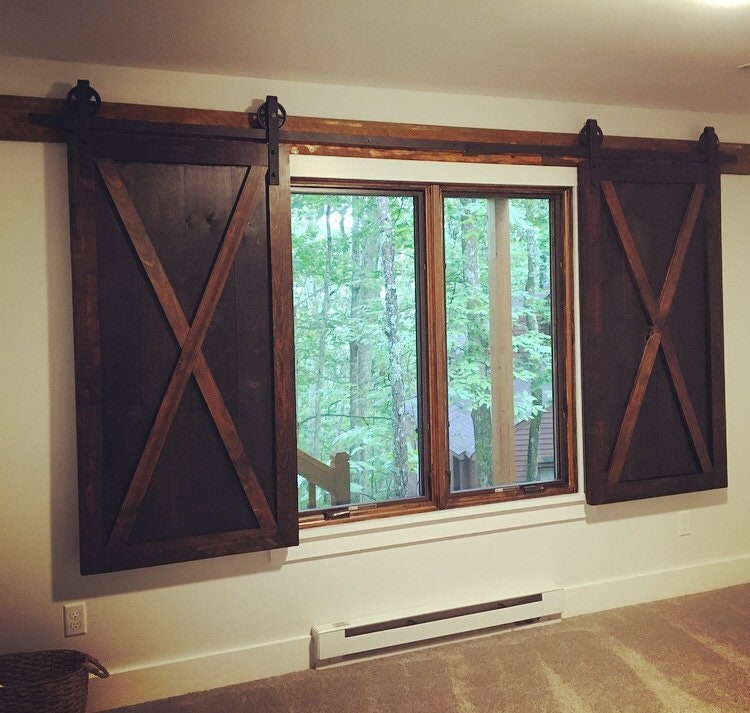 Rustic Wood Barn Door Shutters For Windows Farmhouse Style Rustic Wood Barn Door Shutters For, Barn Door Sliding Window Shutters