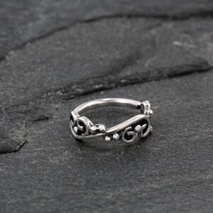 Silver Cartilage Hoop, Helix Earring, Daith Piercing, Tragus Piercing, Cartilage Jewelry, Sterling Silver