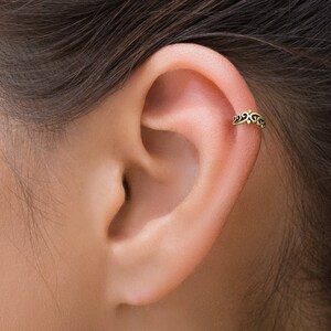 Gold Cartilage Earring, 14k Gold Cartilage Earring, Cartilage Earring Gold, Solid 14k Gold Cartilage Earring