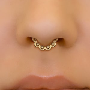 Dainty septum jewelry top