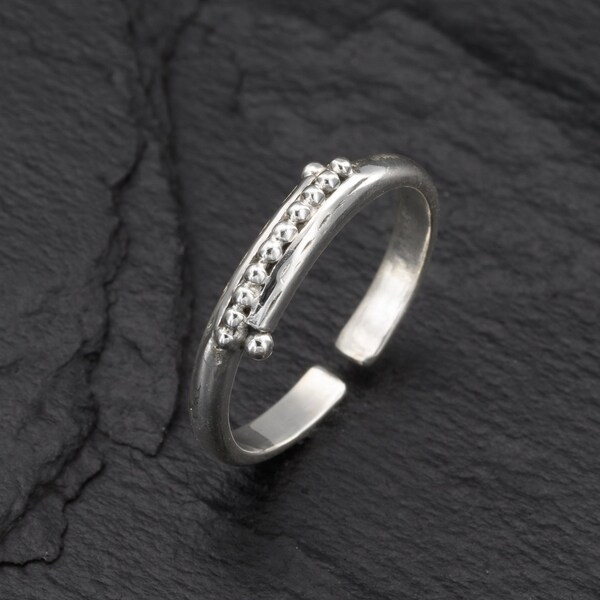 Thin Silver Band Ring Etsy