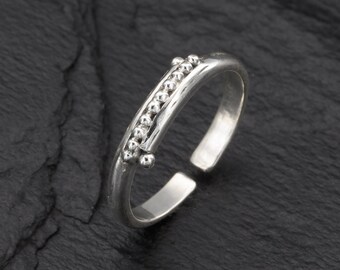 Sliver Toe Ring, Band Toe Ring, Adjustable Toe Rings, Thin Band Toe Ring, Foot Jewelry, Toe Rings For Women, Sterling Silver
