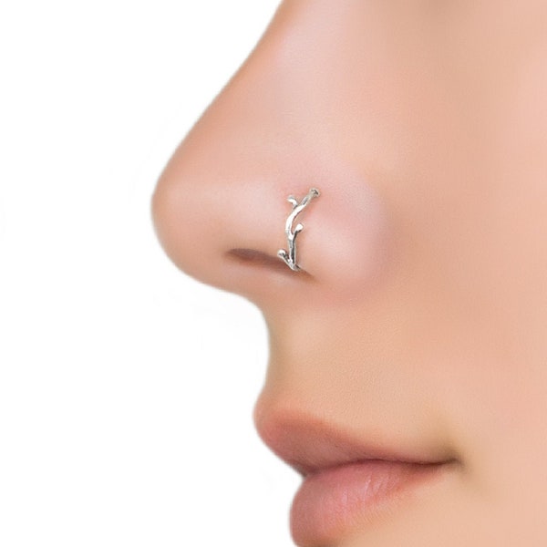 Indian Nose Ring, Nose Ring Hoop, Unique Nose Ring, Silver Nose Ring, Septum Nose Ring, Nose Jewelry, Tribal Nose Ring