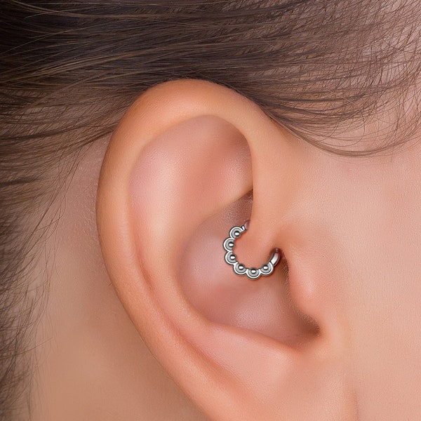 Plastic daith ring on sale