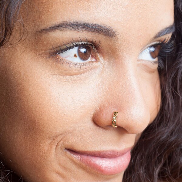 Nose Ring Chain Etsy