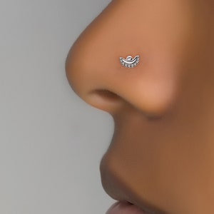 Tiny flower nose stud cheap