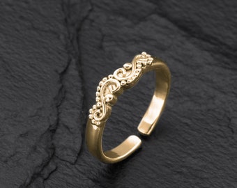 Toe Ring For Woman, Rose Gold Toe Ring, Thin Band Toe Ring, Gold Toe Ring, Adjustable Toe Ring, Minimalist Ring, Stacking Ring, Midi Ring