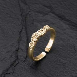 Toe Ring For Woman, Rose Gold Toe Ring, Thin Band Toe Ring, Gold Toe Ring, Adjustable Toe Ring, Minimalist Ring, Stacking Ring, Midi Ring