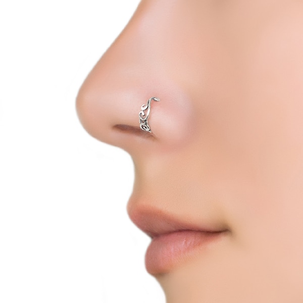 Nose Ring, Indian Nose Ring, Silver Nose Hoop, Nose Piercing, Nose Jewelry, Hoop Nose Ring, Sterling Silver Nose Hoop