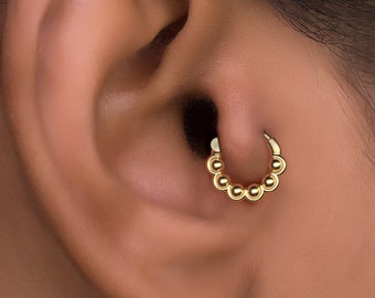 Gold Tragus Piercing Jewelry, Small Tragus Hoop, Gold Tragus Earring, Minimalist Tragus Hoop, Indian Tragus Jewelry, Small Hoop Earring