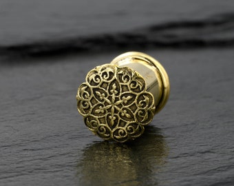 0g Gauges, 8mm Ear Plugs, Flower Gauges, Plugs Gauges, Gauges Plug Earrings, Flower Gauges, Gauges Plugs, Plug And Tunnel