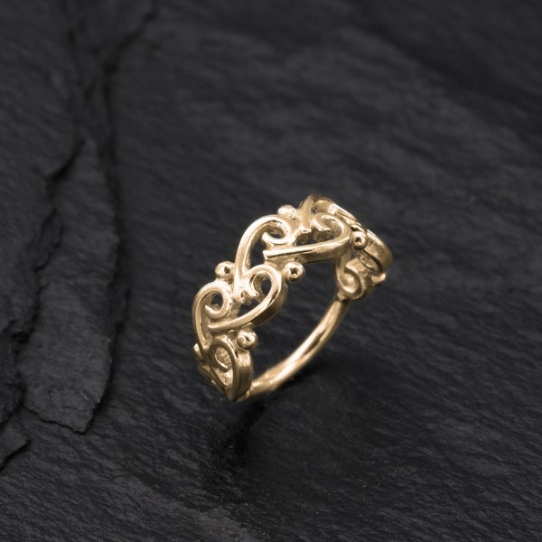 Nose Ring, Indian Nose Ring, Solid Gold Nose Ring, 14k Gold Nose Ring, Nose Piercing, Nose Hoop, Nose Jewelry, Unique Nose Ring