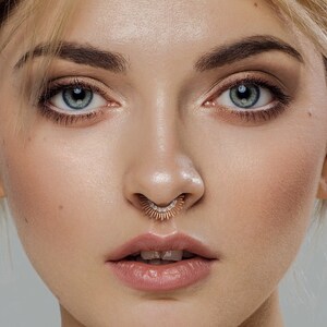 Rose gold septum clicker discount