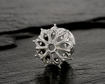 00 Gauges, Tribal Ear Gauges, Ear Tunnels, Plugs And Tunnels, 10mm Ear plugs, 00g Plug, Sterling Silver Tunnel
