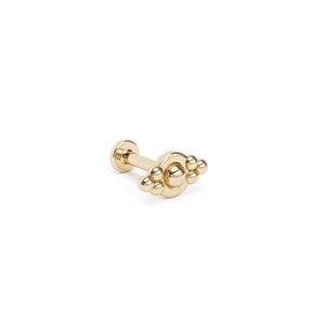 Knorpel Piercing Stud, 16G winzigen Granule Labret Ohrstecker, 14K Gold Perlen Helix Ohrstecker, 14K Gold Piercing, Knorpel Schmuck, kleine Gold Ohrstecker