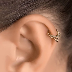 Tiny Piercing Rook, Helix earring, Tiny Earring, Cartilage Piercing, Cartilage Jewelry, Tragus hoop, 20 gauge