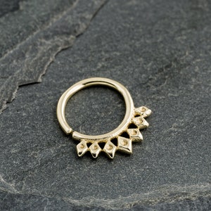 Septum Ring, Gold Septum Ring, Tribal Septum Ring, Septum Jewelry