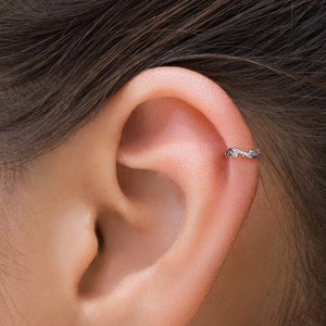 Cartilage Clicker Earring, Indian Helix Hoop, Clicker Helix Ring, Cartilage Jewelry, Helix Piercing, Helix Hoop 18g, Cartilage Earring