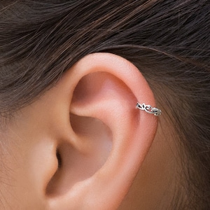 Helix Earring Hoop, Cartilage Earring, Helix Jewelry, Tragus Ring, Daith Piercing, Tragus Earring
