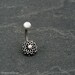 Tribal Belly Button Ring, Silver Belly Ring, Belly Button Rings. Belly Piercing, Belly Ring, Tribal Jewelry