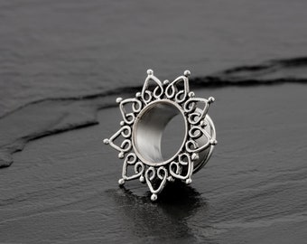 0g plugs, 0g gauges, Ear Gauges, Ear Tunnels, Plugs And Tunnels, Ear plugs, Sterling Silver Tunnels, 8mm Tunnels