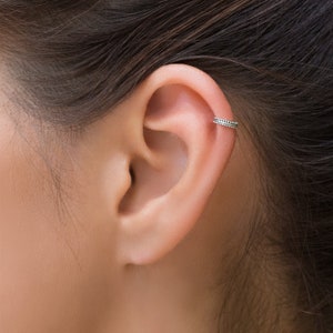 Hex Piercing, Cartilage Earring, Tragus Earring, Daith Earring, Helix Earring Hoop, Helix Jewelry,