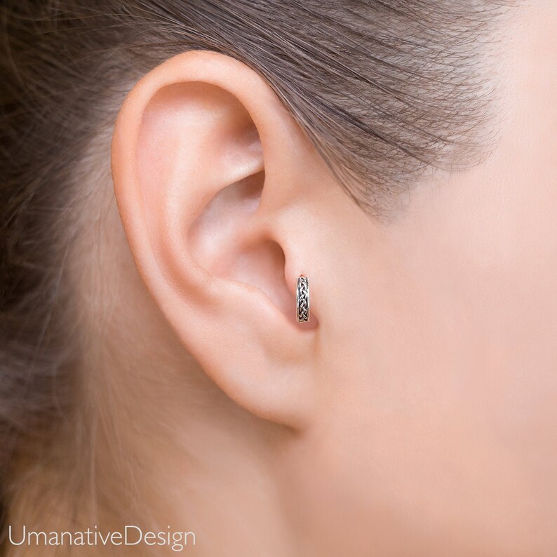 Tragus Piercing Jewelry Tragus Hoop Earring Daith Earring Etsy