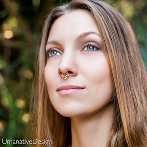 16g Septum Ring, Gold Septum, Septum Jewlery, Nose Septum, Septum Piercing, Daith Earring