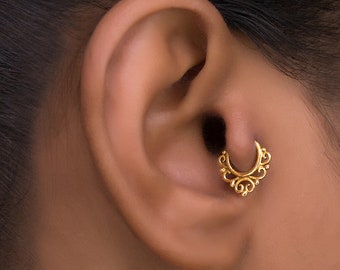 18g Tragus Piercing, Gold Knorpel Hoop, Helix Ohrring, Daith Piercing, Knorpelschmuck, Tragus Ohrring, Knorpelohrring, Helix Hoop