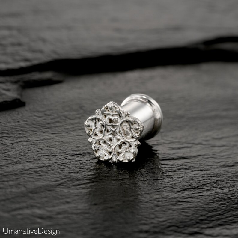 Sterling Silver Tunnels Ear Gauges Ear Tunnels Plugs And Etsy