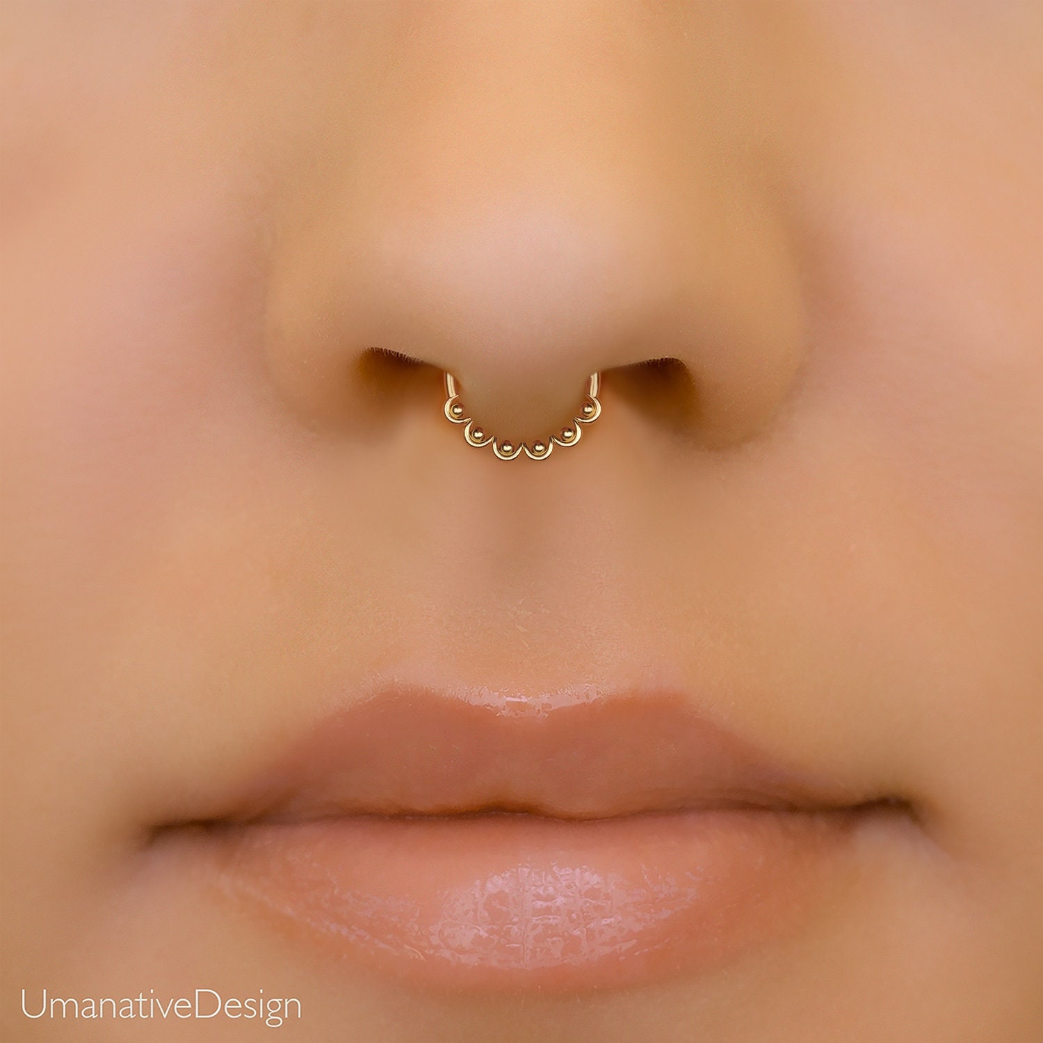 Identificeren Helm dynastie Dainty 6mm Septum Ring Snug Fit Septum Hoop Delicate Indian - Etsy