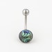 Christina DeFelice reviewed Abalone shell belly bar. navel ring. abalone shell. navel jewelry. belly jewelry. belly ring. abalone belly ring. belly piercing.