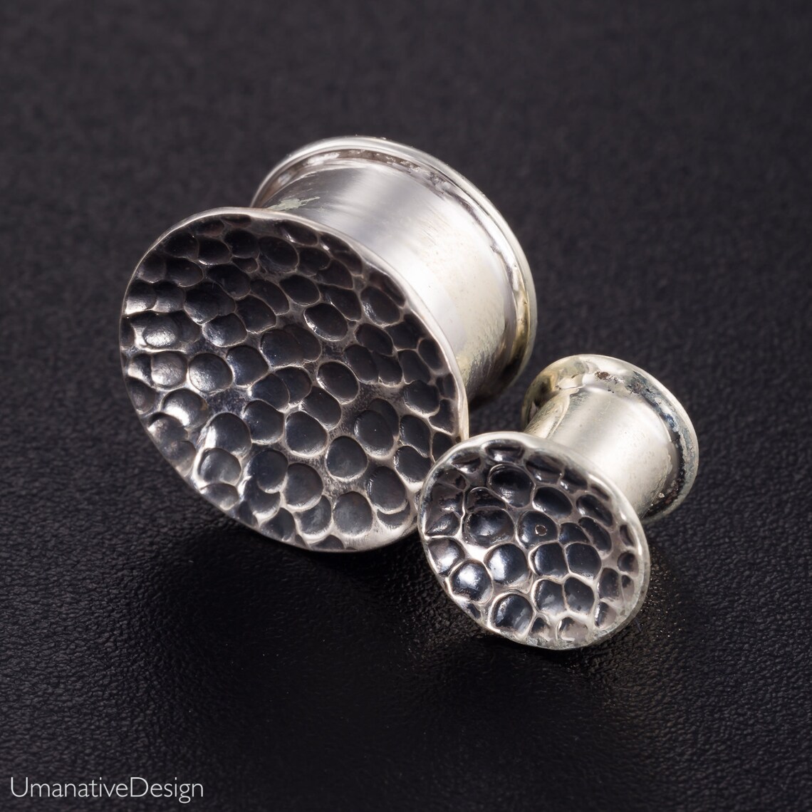 Hammered Silver Plugs. Sterling Silver Plugs. 6g Plugs. 6g Etsy