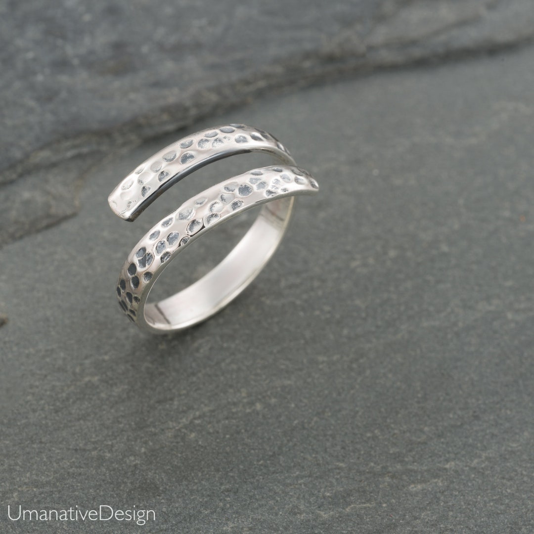 Anello regolabile da donna, anello aperto in argento, anello regolabile vintage in argento sterling S925, anello alla moda da donna, 7, Agata
