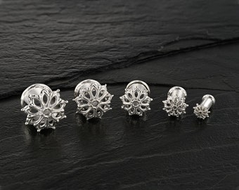 Ear Gauges, Ear Tunnels, Plugs And Tunnels, Ear plugs, Sterling Silver Tunnels, 6g, 2g, 0g, 00g, 1/2Inc, 4mm, 6mm, 8mm, 10mm, 12 mm