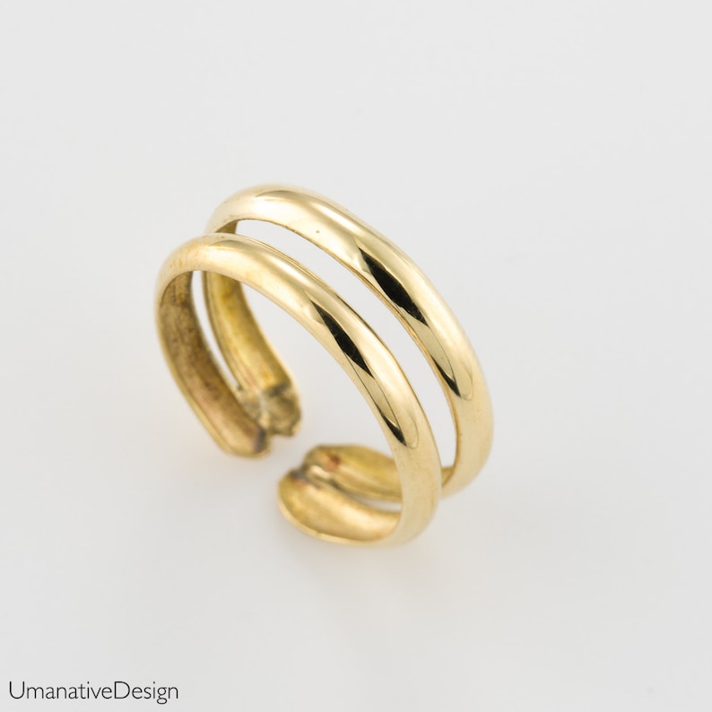 Gold Toe Ring Foot Accessories Foot Ring Adjustable Toe Etsy