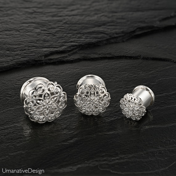 Sterling silver gauges deals