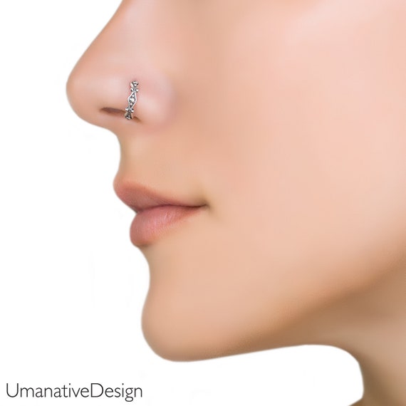 Buy Sliver Nose Ring and Pins Online | MohabyGeetanjali