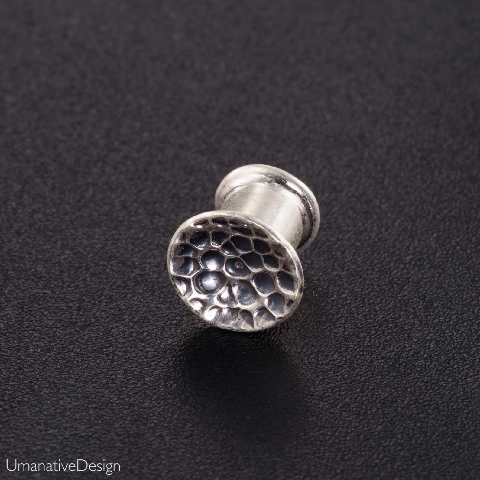 Hammered Silver Plugs. Sterling Silver Plugs. 6g Plugs. 6g Etsy