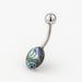 Abalone Shell Belly Bar, Abalone Shell, Tribal Belly Ring, Barbell Belly, Belly Piercing jewellery 