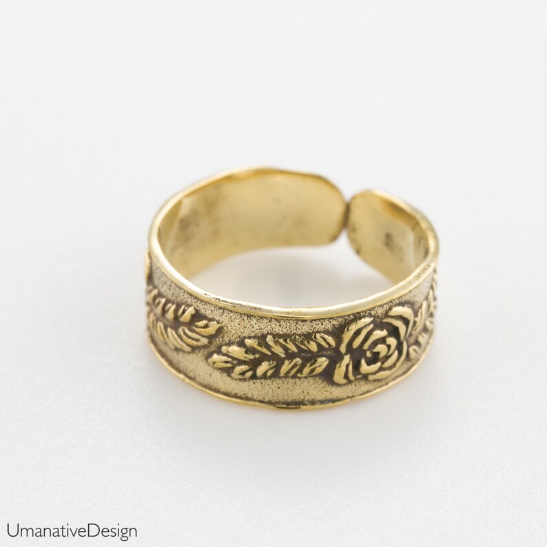 Gold Toe Ring Adjustable Toe Ring Toe Ring Gold Toe Rings Etsy