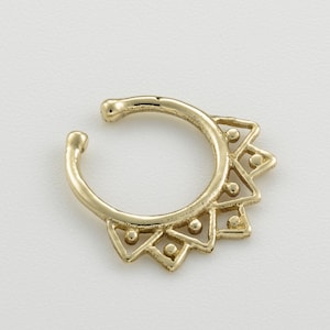 Fake Septum Jewelry, Fake Piercing, Faux Septum Ring