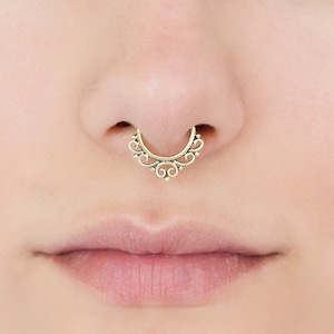 Fake Septum Ring, Faux Septum Piercing, Fake Septum Piercing, Septum Jewelry, Tribal Septum Ring, Septum Cuff