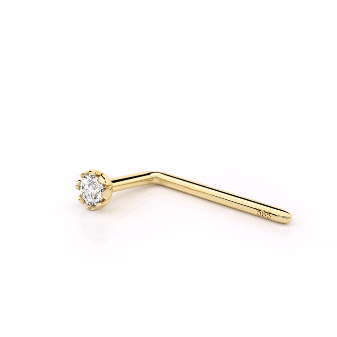 Nose Studs EternalDia IGI Certified Real Diamond Nose Stud With