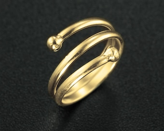 Gold Zehenring, dünnes Band Zehenring, Zehenringe für Frauen, minimalistischen Ring, Fuß-Zubehör, Fußring, verstellbarer Zehenring, Zehenring Gold