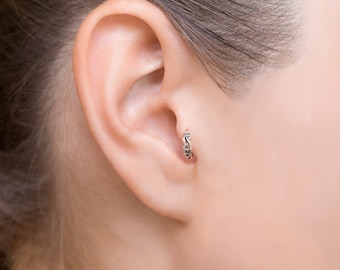Tragus Jewelry, Tragus Earring, Tragus Ring, Helix Earring Hoop, Cartilage Earring, Helix Jewelry, Daith Piercing